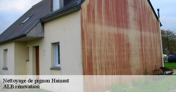 Nettoyage de pignon HA Hainaut  ALB rénovation